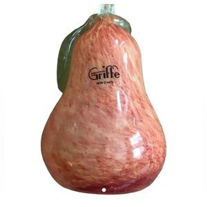 Vintage Griffe Mid-Century Pear Glass Fruit